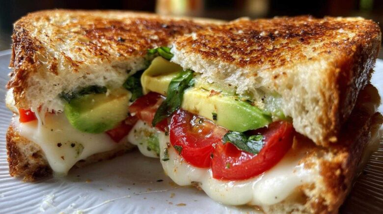 Caprese Avocado Grilled Cheese