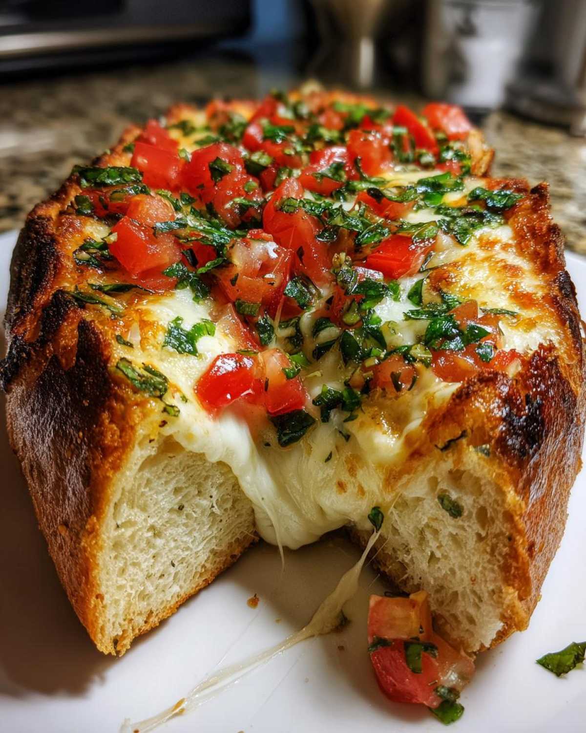 Caprese Stuffed Garlic Bread - detail 1