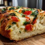 Caprese Stuffed Garlic Bread