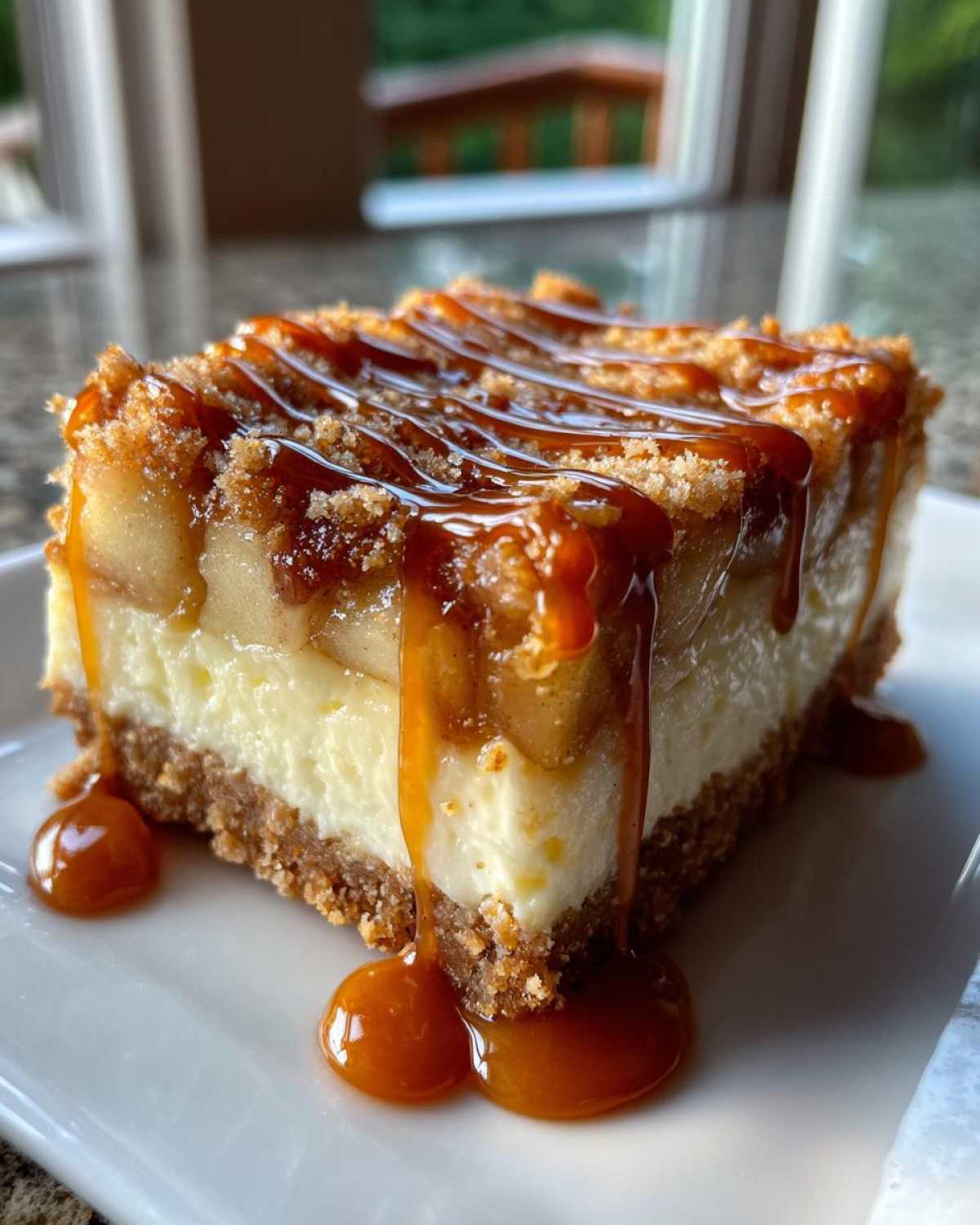 Caramel Apple Cheesecake Bars - detail 1