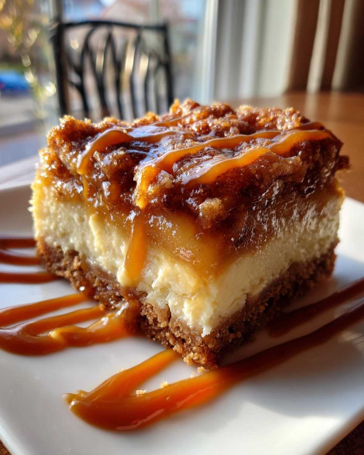 Caramel Apple Cheesecake Bars - detail 3