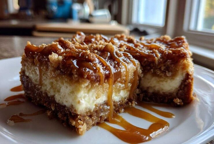 Caramel Apple Cheesecake Bars