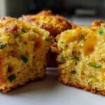 Cheddar Jalapeño Cornbread Muffins