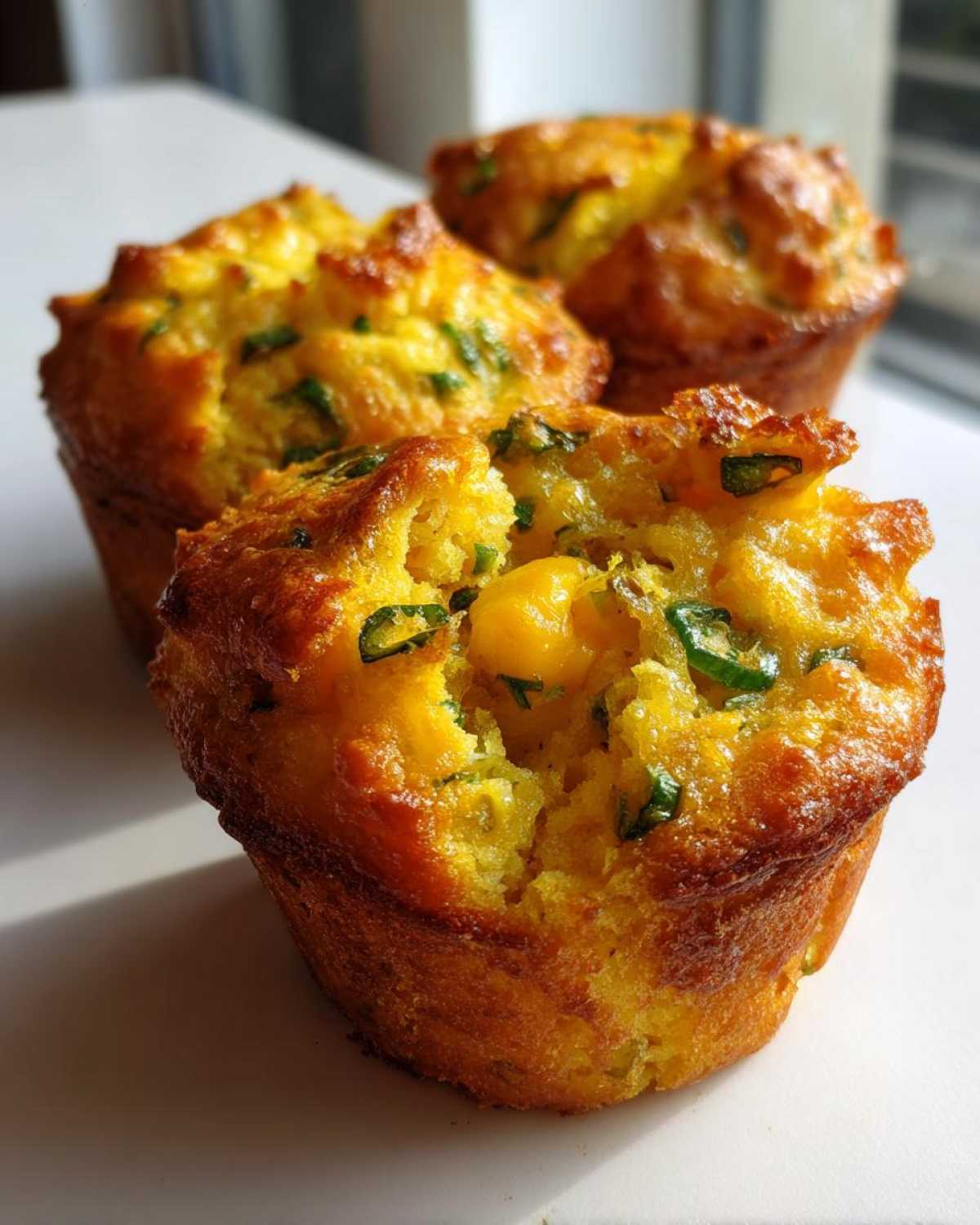 Cheddar Jalapeño Cornbread Muffins - detail 2