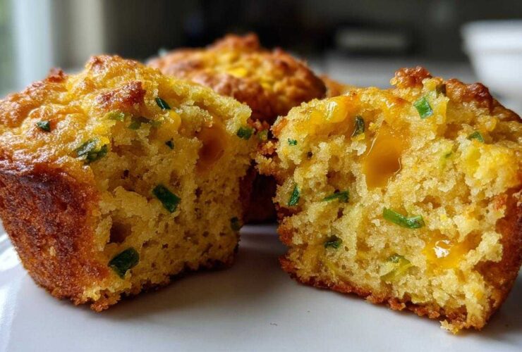 Cheddar Jalapeño Cornbread Muffins