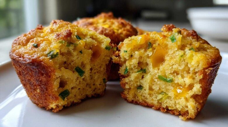 Cheddar Jalapeño Cornbread Muffins