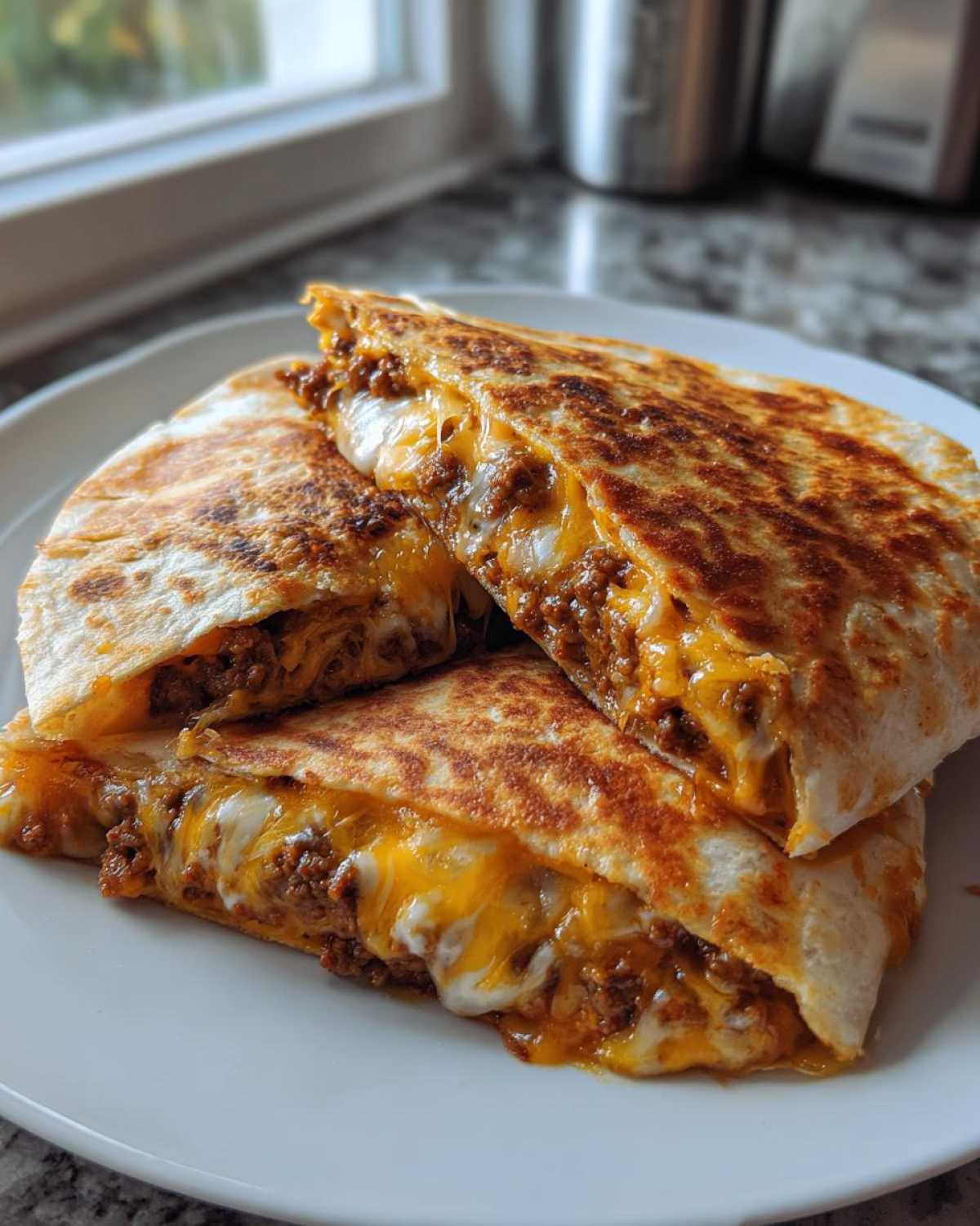Cheeseburger Quesadillas - detail 1