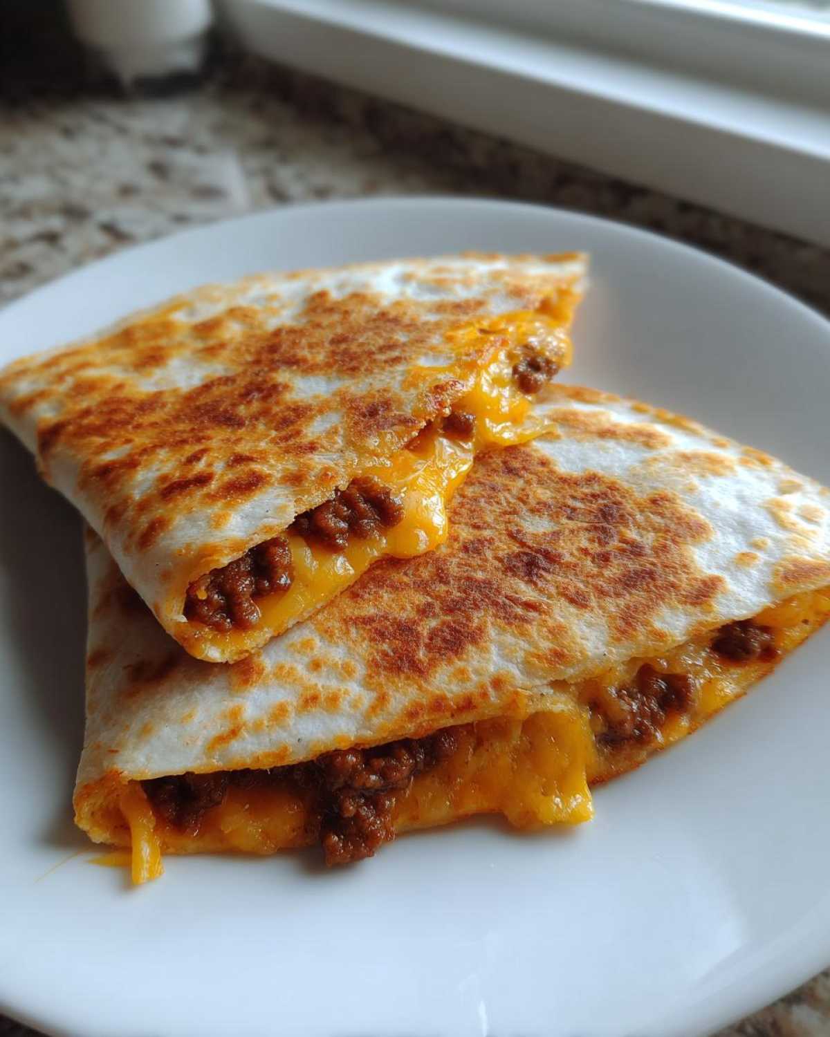 Cheeseburger Quesadillas - detail 2