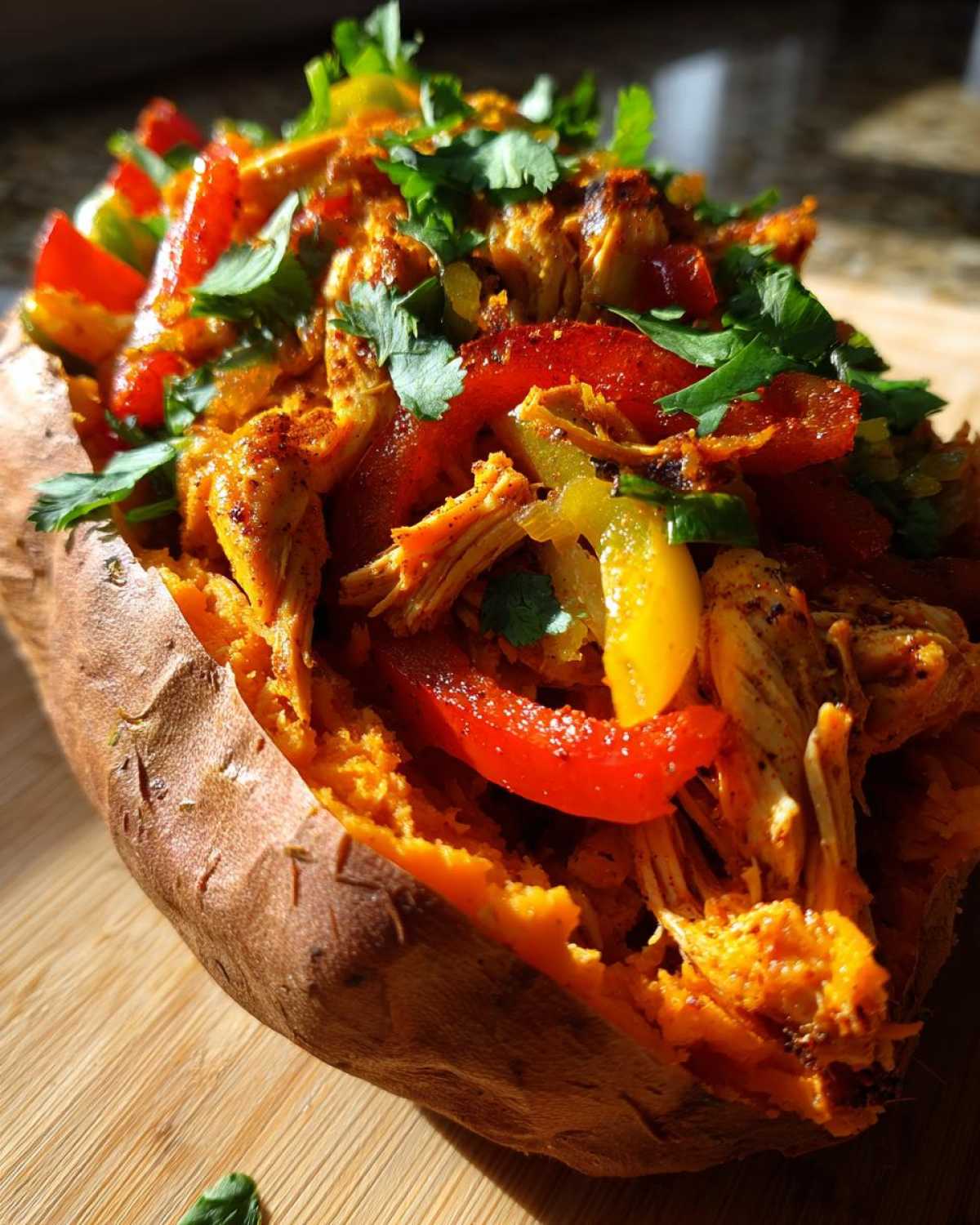 Chicken Fajita Stuffed Sweet Potatoes - detail 3