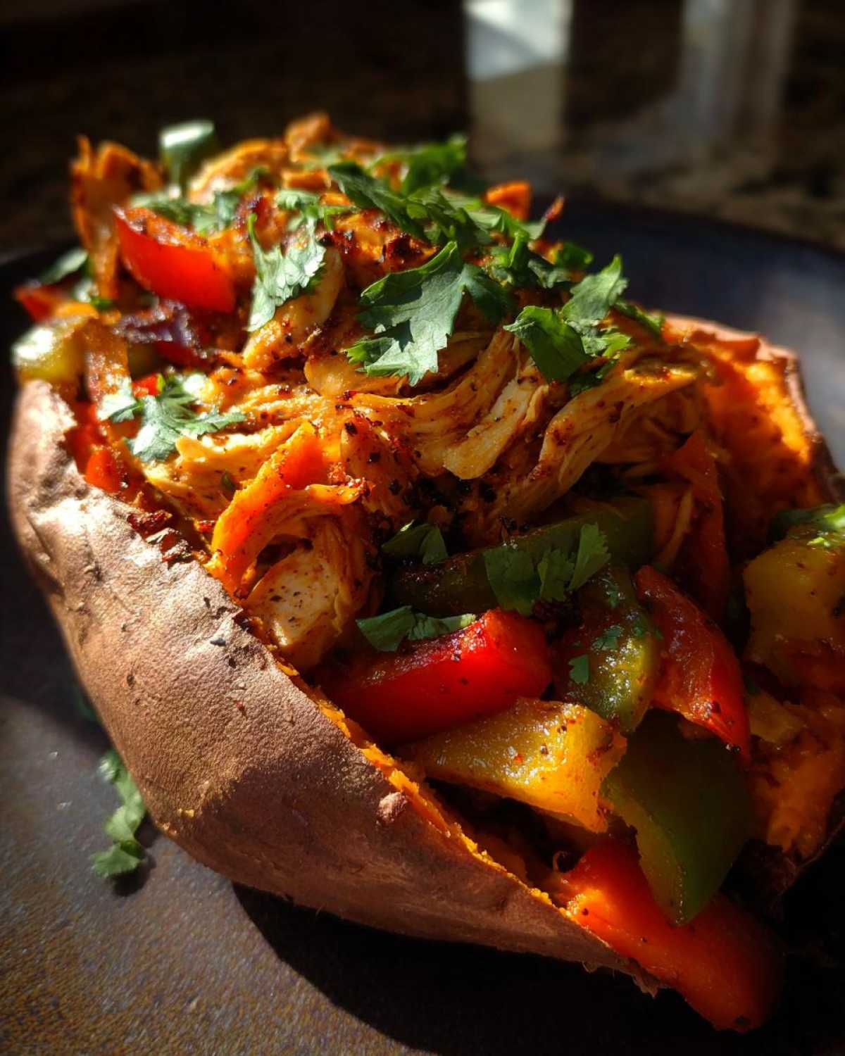 Chicken Fajita Stuffed Sweet Potatoes - detail 4