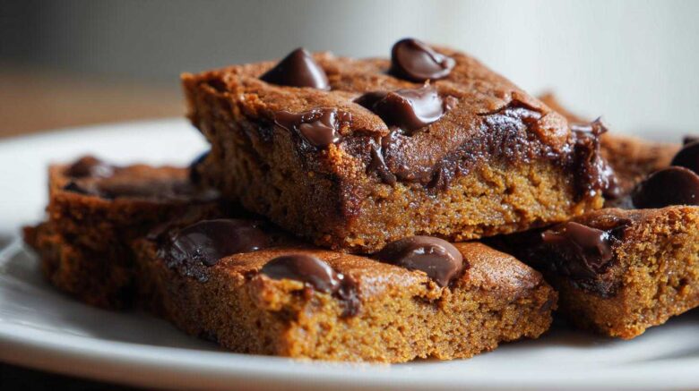 Chocolate Chip Gingerbread Bars