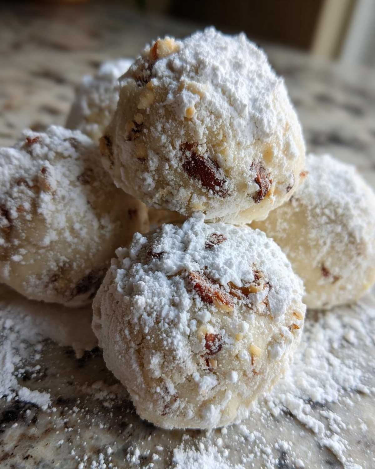 Chocolate Hazelnut Snowball Cookies - detail 1