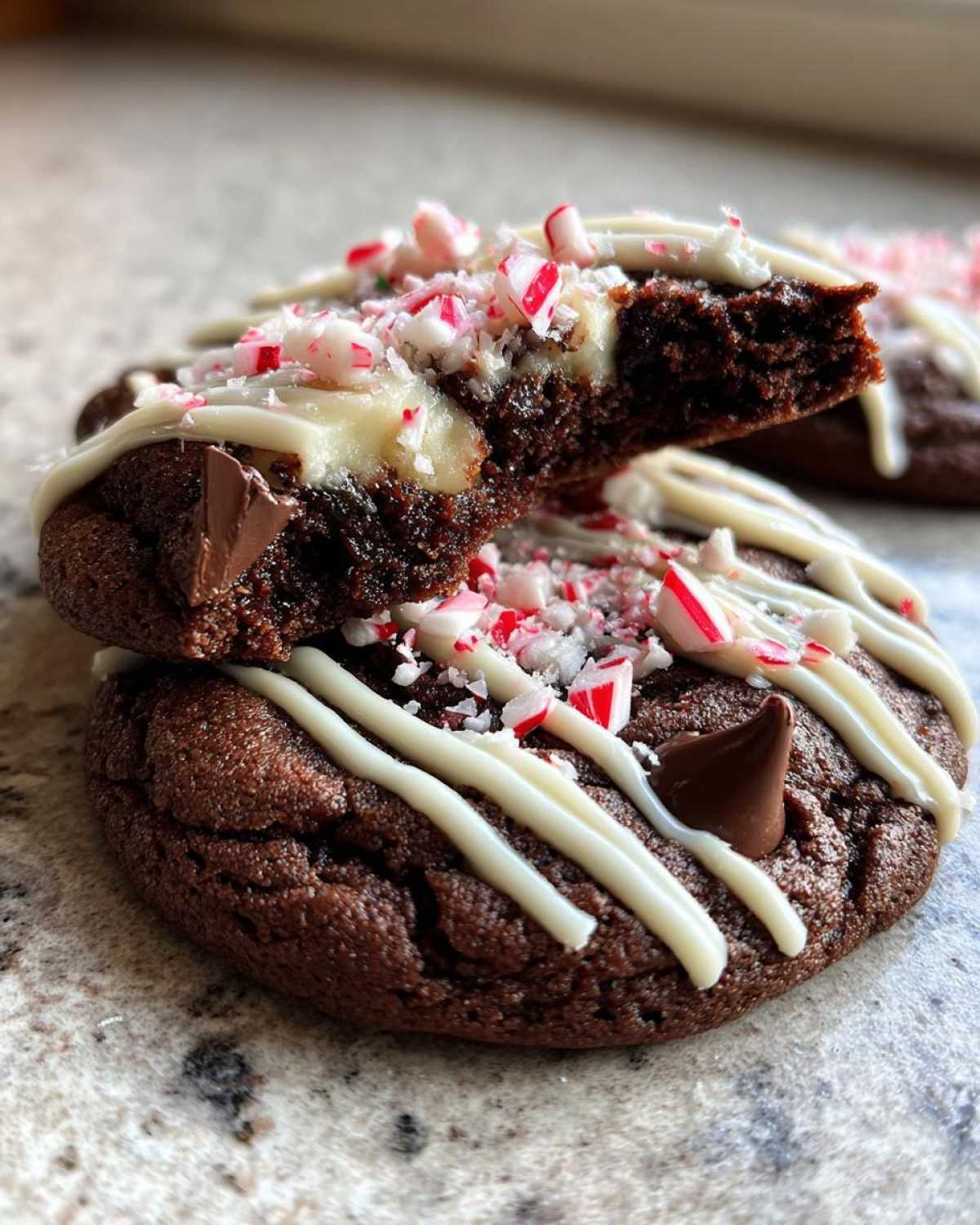 Chocolate Peppermint Bark Cookies - detail 3