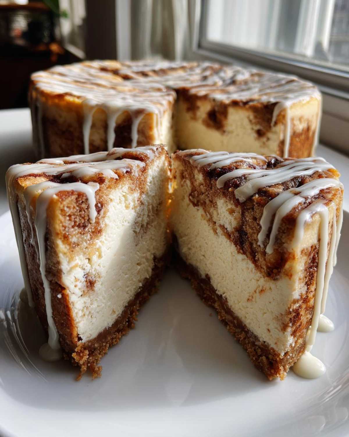 Cinnamon Roll Cheesecake - detail 4