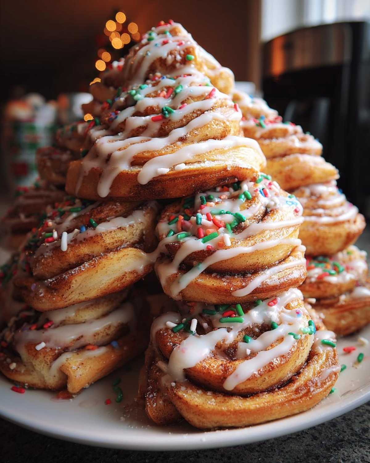 Cinnamon Roll Christmas Tree - detail 3