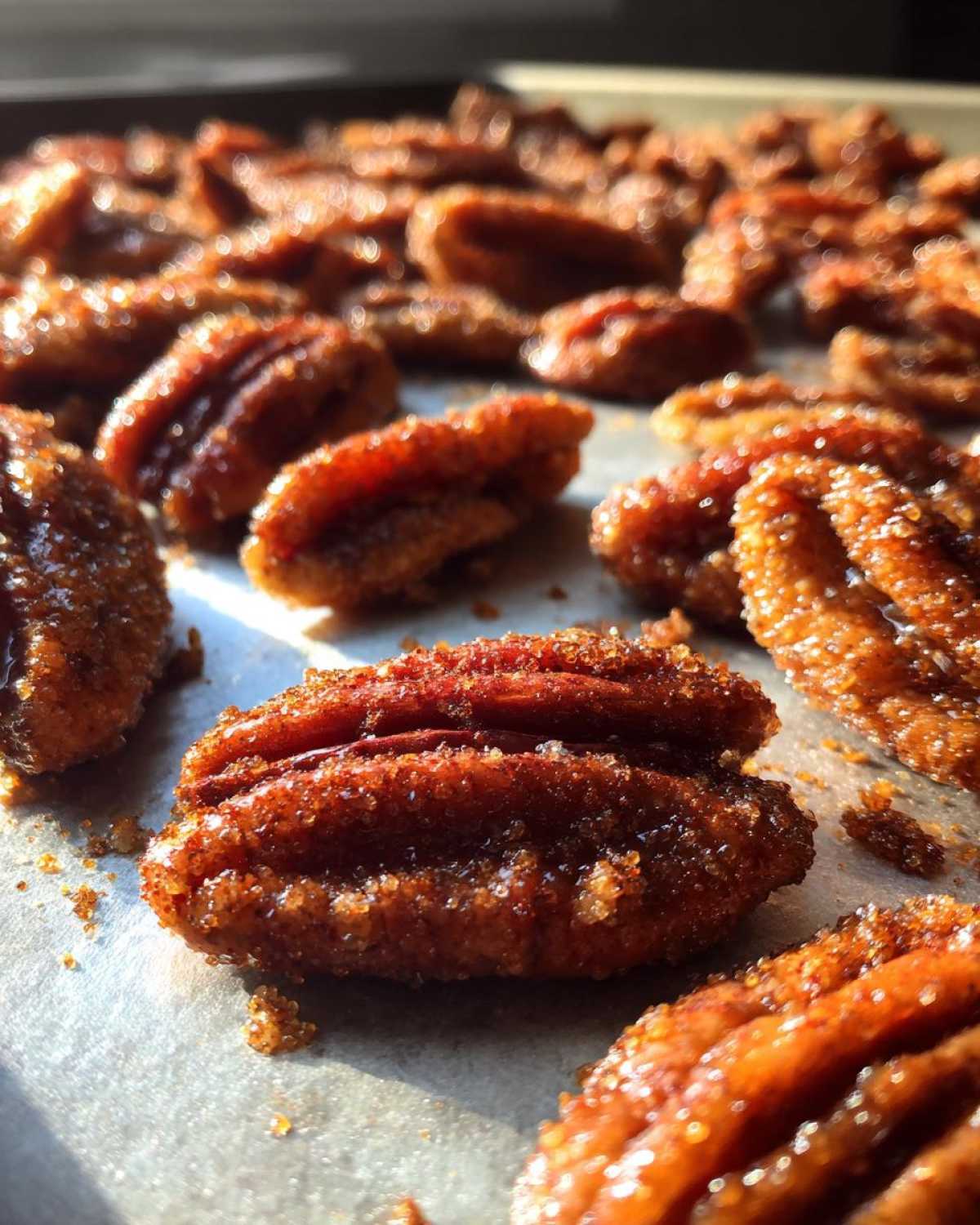 Cinnamon Sugar Pecans - detail 1