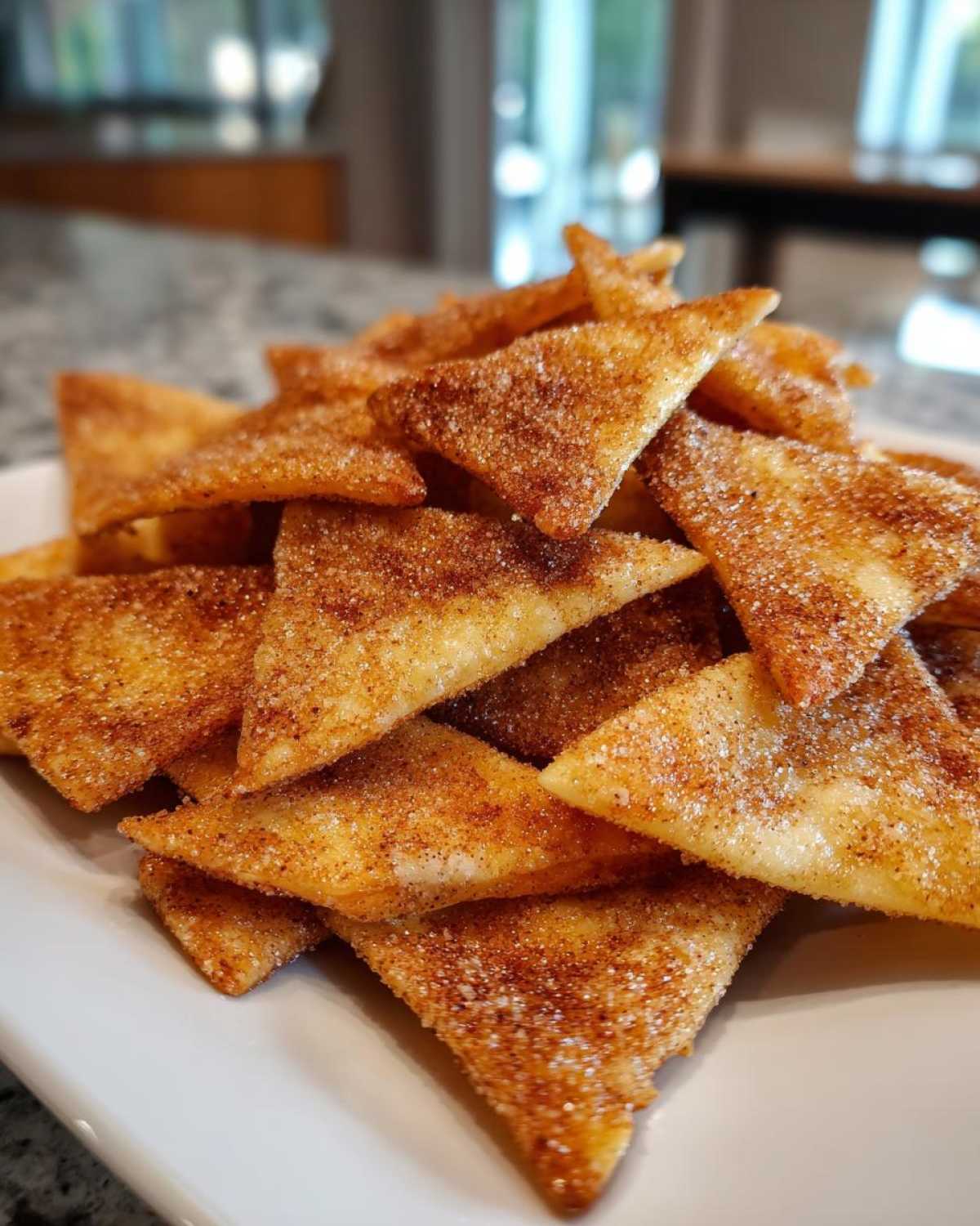 Cinnamon Sugar Snowflake Tortilla Chips - detail 3