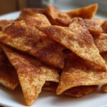 Cinnamon Sugar Snowflake Tortilla Chips