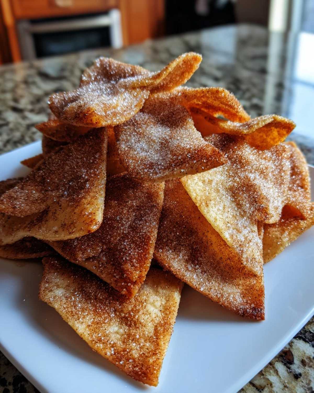 Cinnamon Sugar Snowflake Tortilla Chips - detail 4