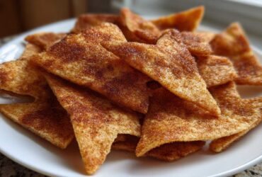 Cinnamon Sugar Snowflake Tortilla Chips