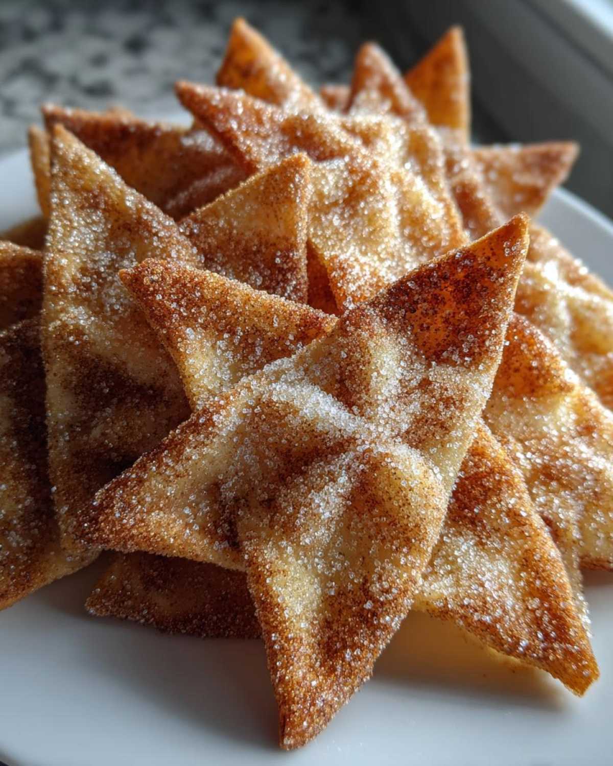 Cinnamon Sugar Snowflake Tortilla Chips - detail 1