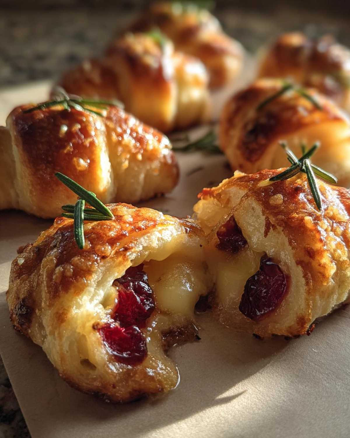 Cranberry Brie Crescent Bites - detail 3