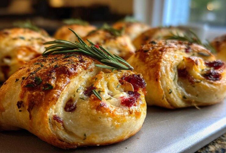 Cranberry Brie Crescent Bites