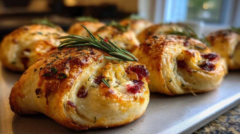 Cranberry Brie Crescent Bites
