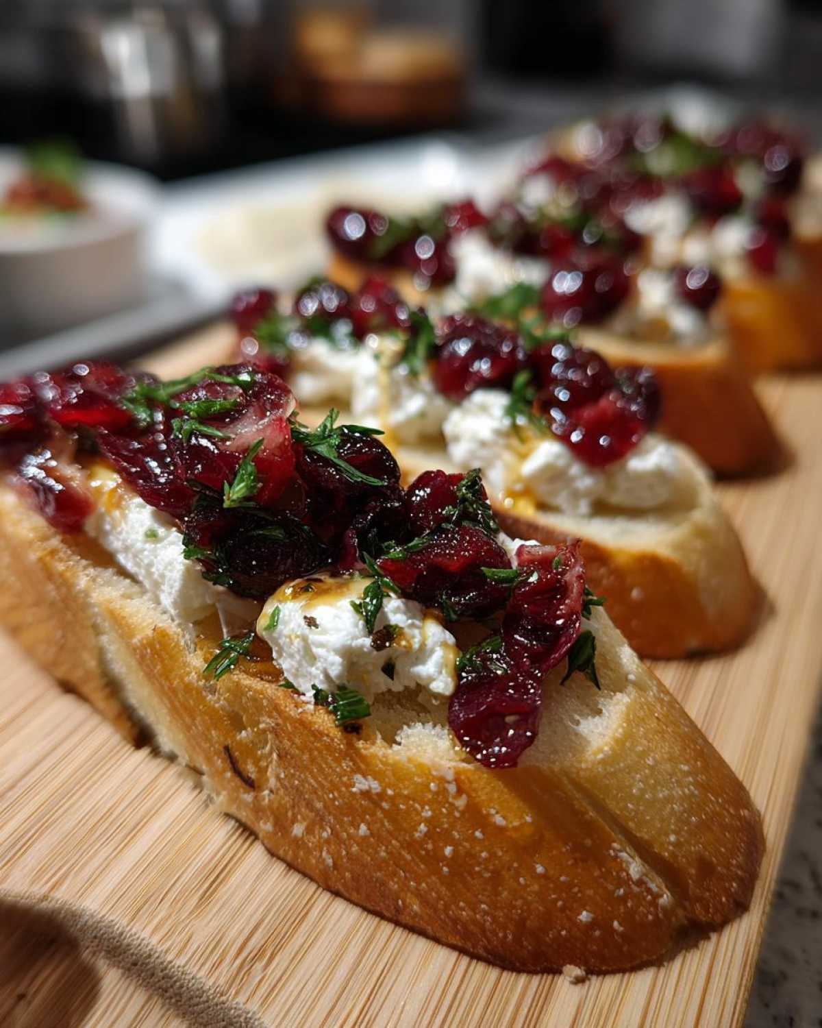 Cranberry Goat Cheese Crostini - detail 1