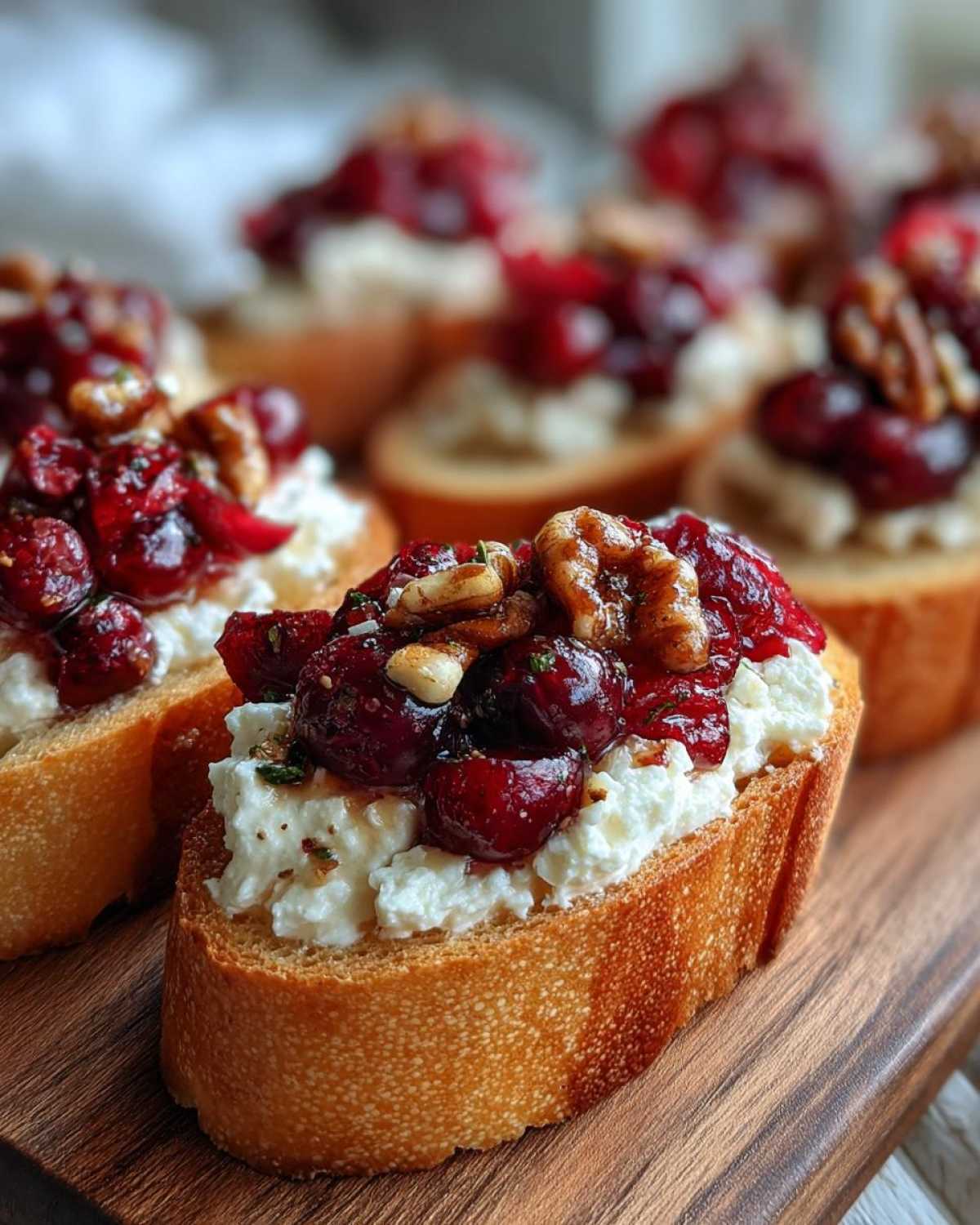 Cranberry Goat Cheese Crostini - detail 2