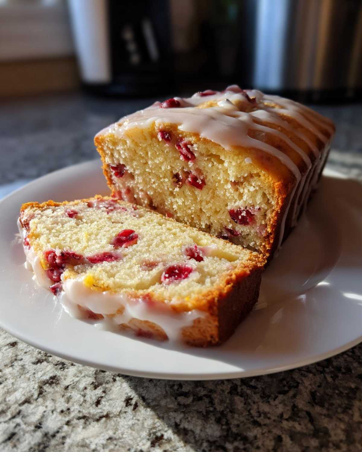 Cranberry Orange Loaf Cake - detail 1