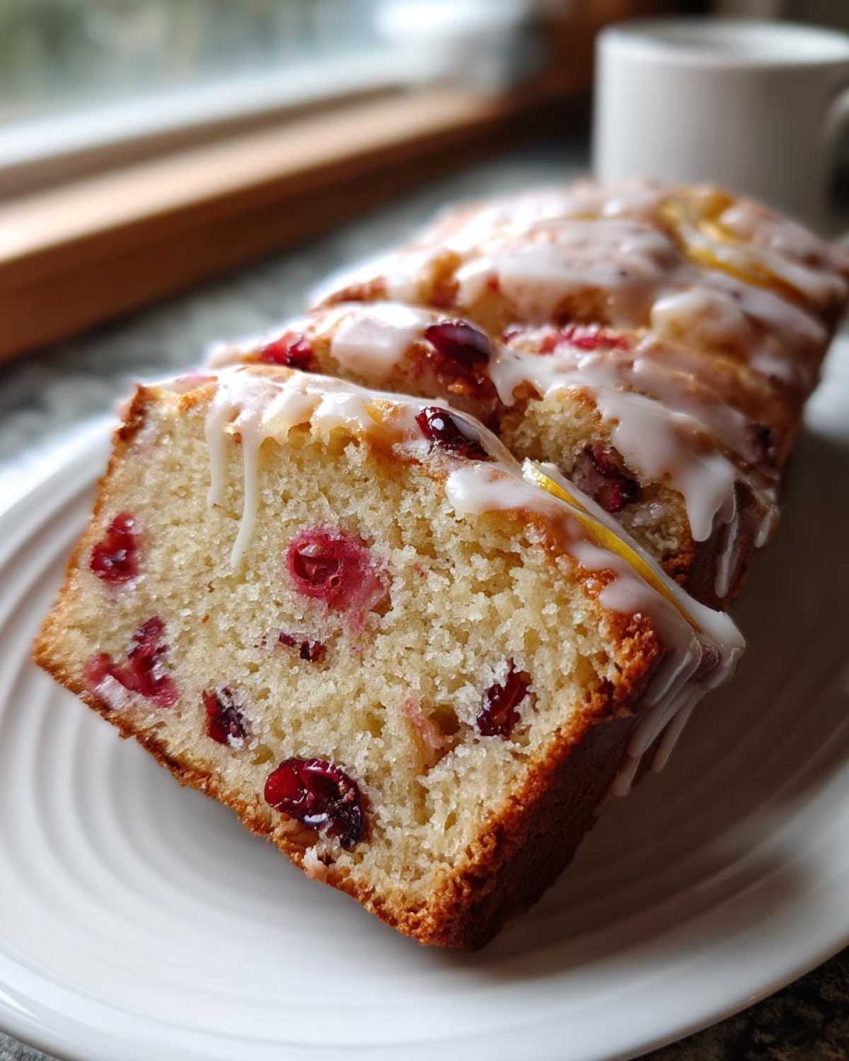 Cranberry Orange Loaf Cake - detail 2