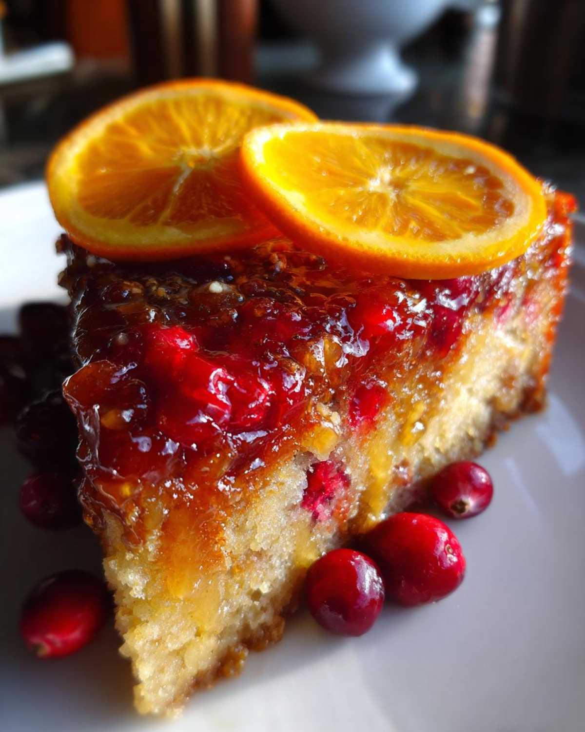 Cranberry Orange Upside-Down Cake - detail 4