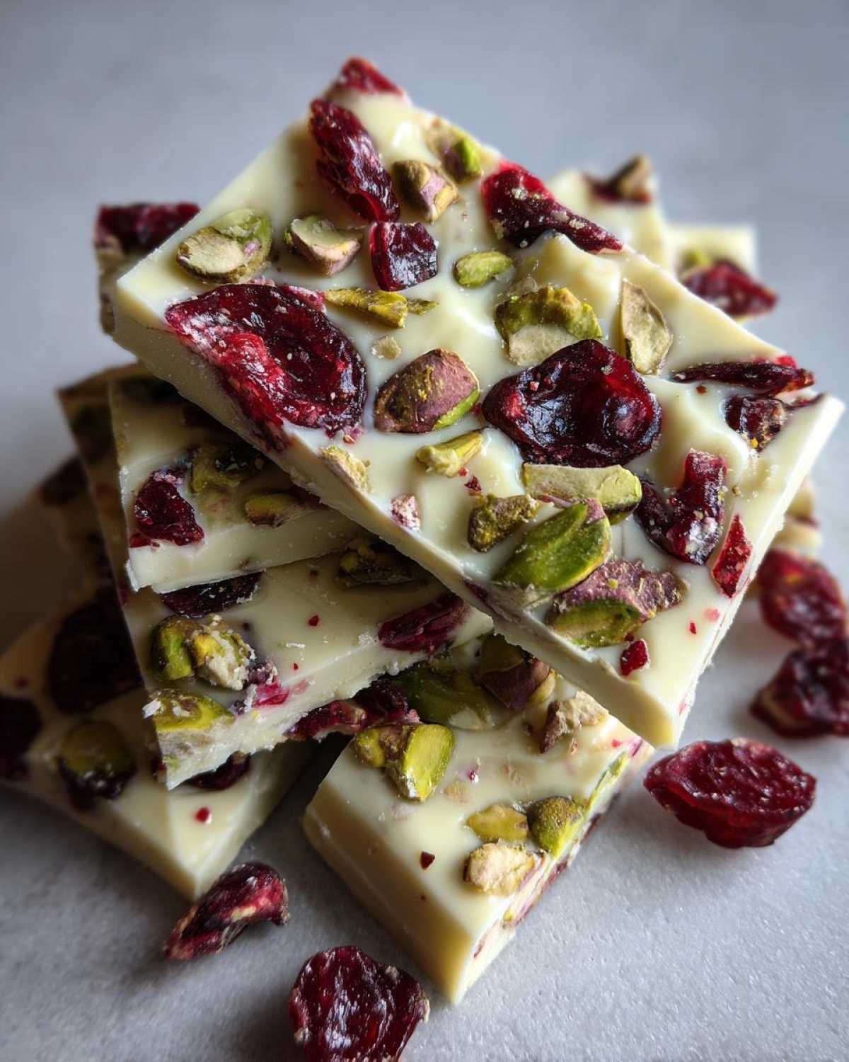 Cranberry Pistachio White Chocolate Bark - detail 3