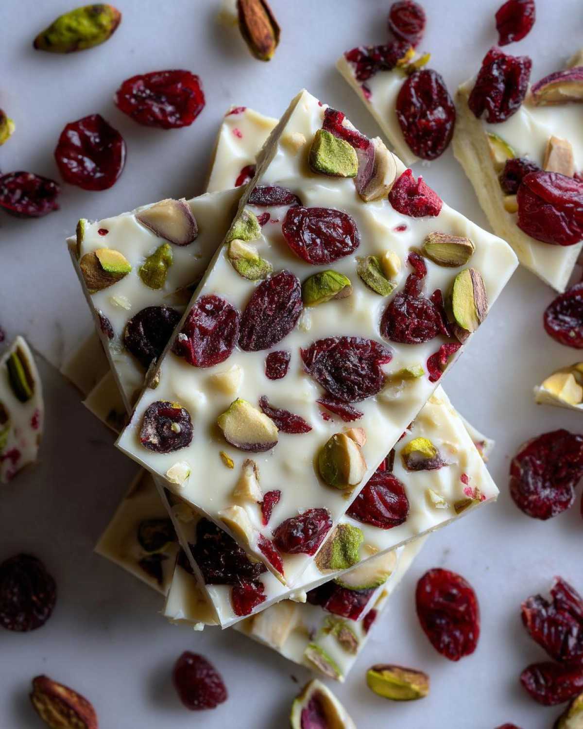 Cranberry Pistachio White Chocolate Bark - detail 4
