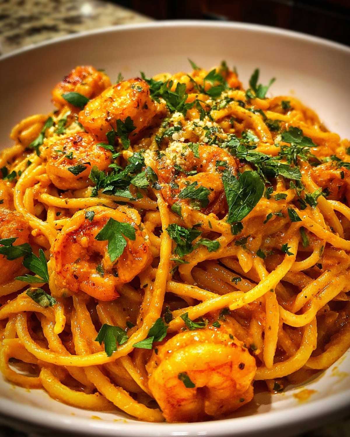 Creamy Cajun Shrimp Pasta - detail 2