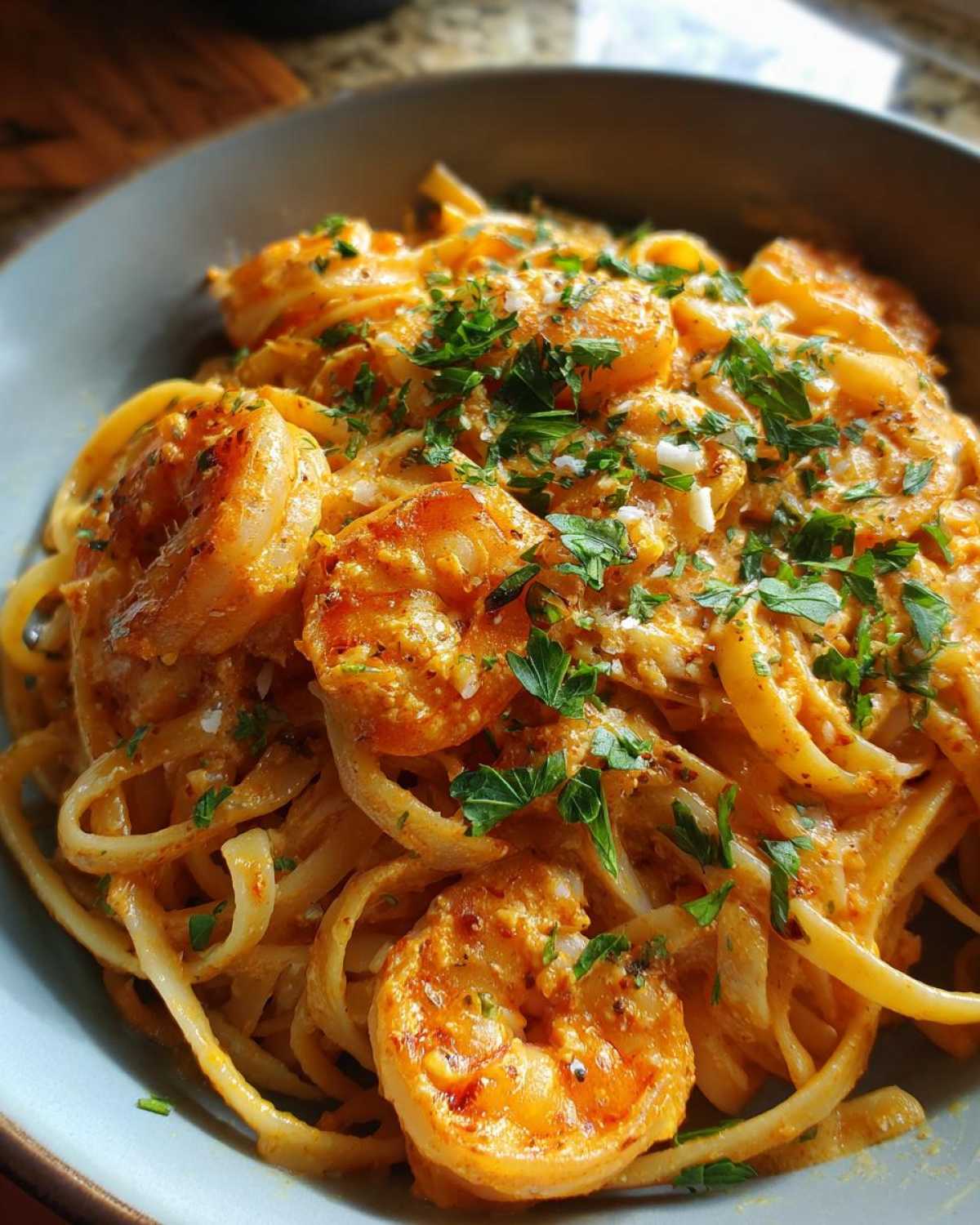 Creamy Cajun Shrimp Pasta - detail 3