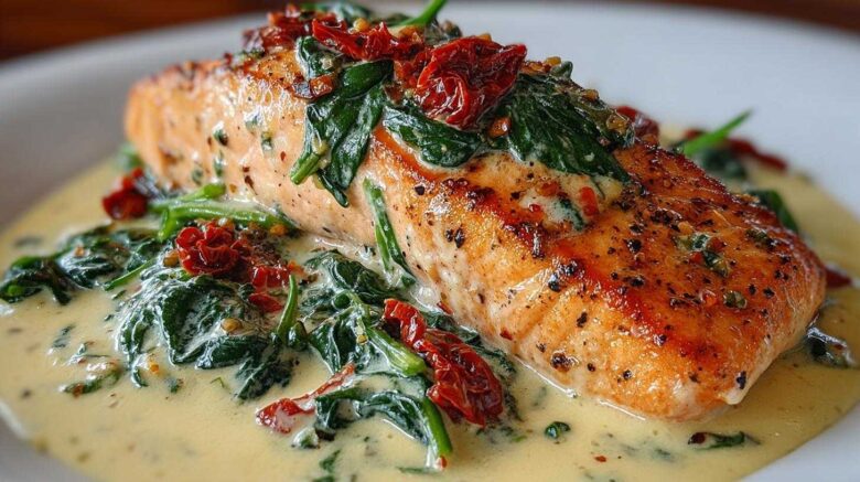 Creamy Garlic Tuscan Salmon