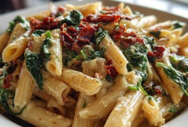 Creamy Spinach and Sun-Dried Tomato Pasta