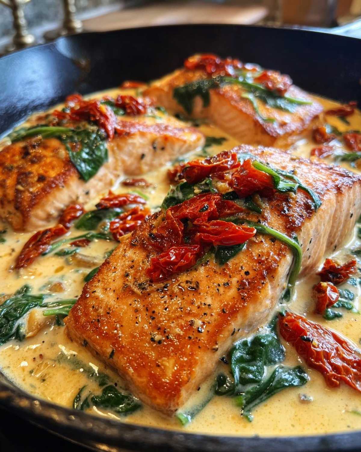Creamy Tuscan Salmon - detail 1
