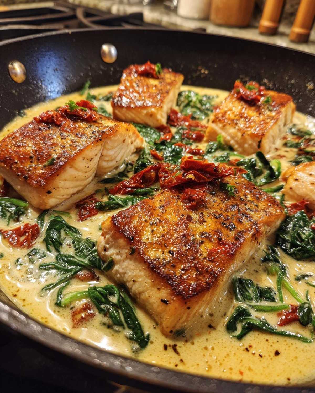 Creamy Tuscan Salmon - detail 3