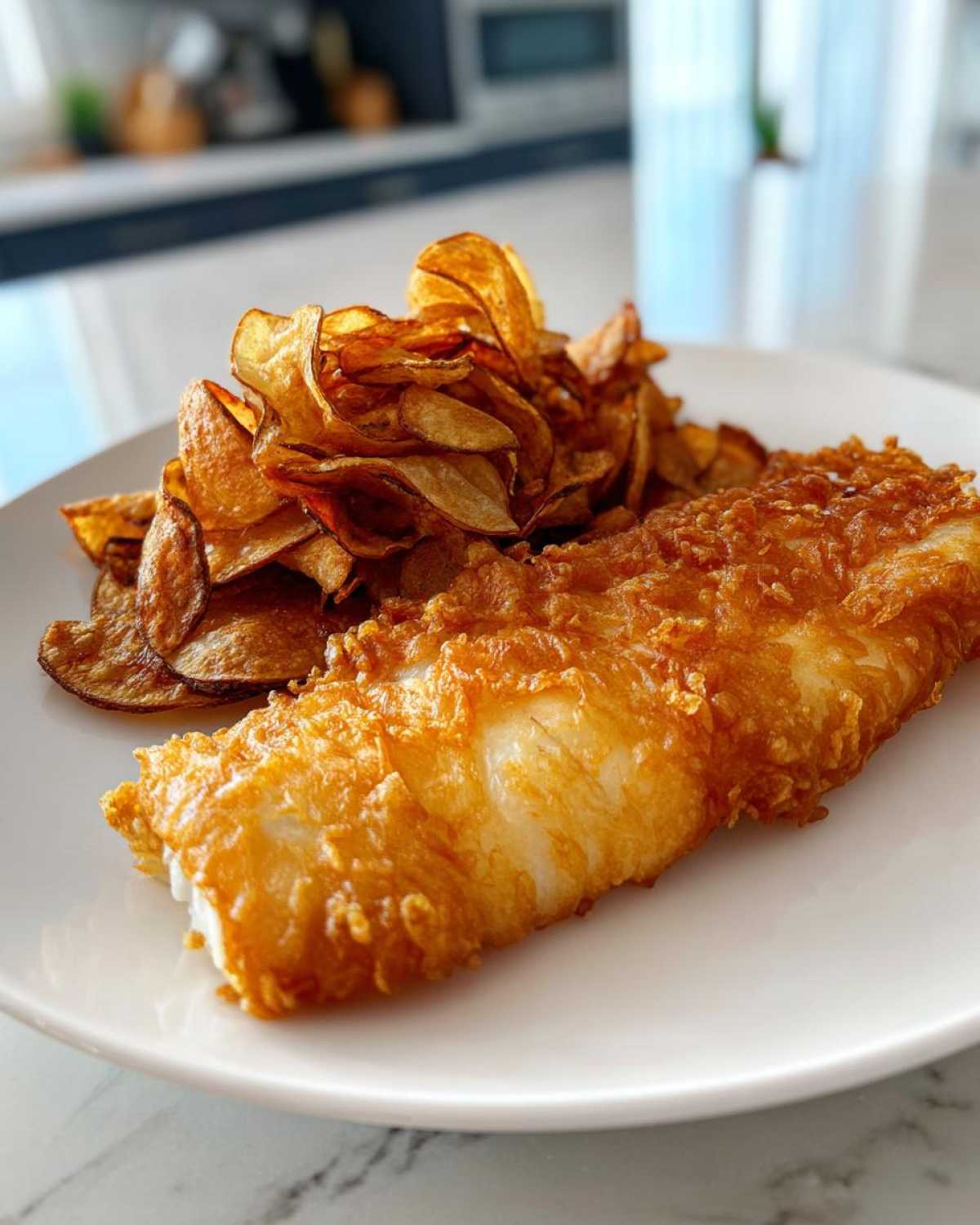 Crispy Air Fryer Fish & Chips - detail 2