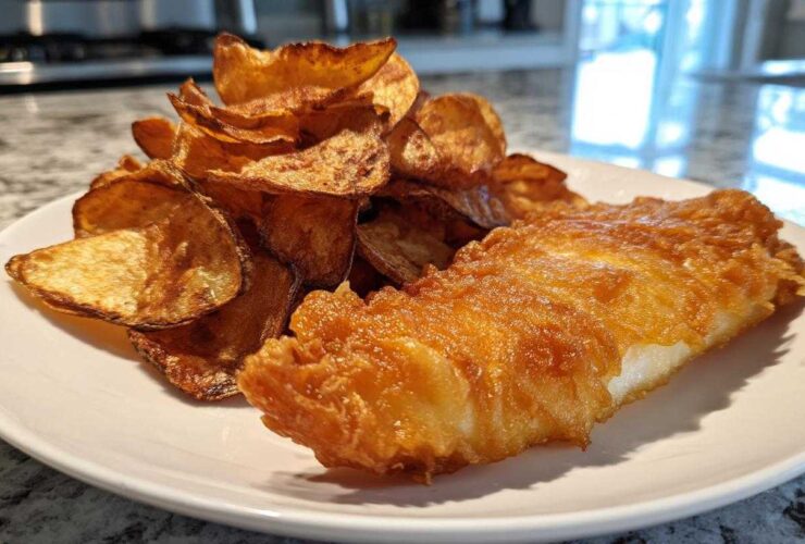 Crispy Air Fryer Fish & Chips