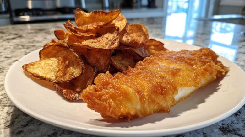 Crispy Air Fryer Fish & Chips