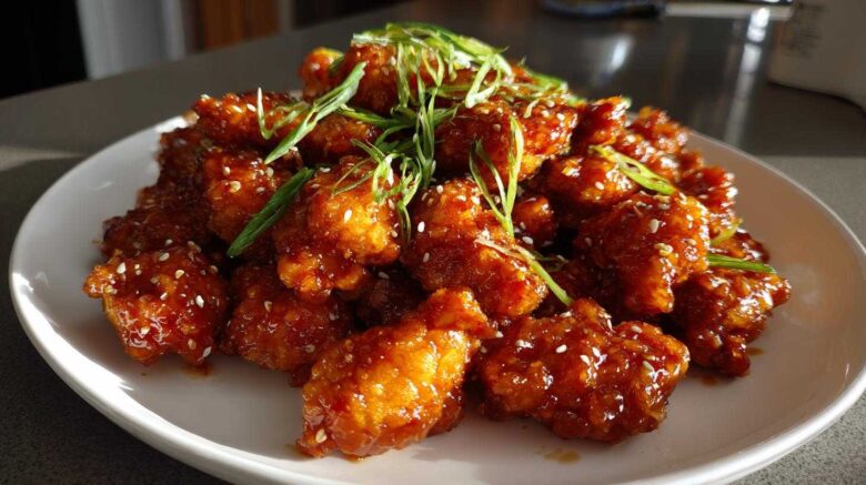 Crispy Baked Orange Chicken