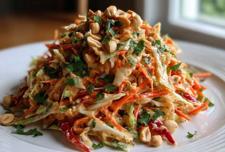 Crunchy Thai Peanut Slaw
