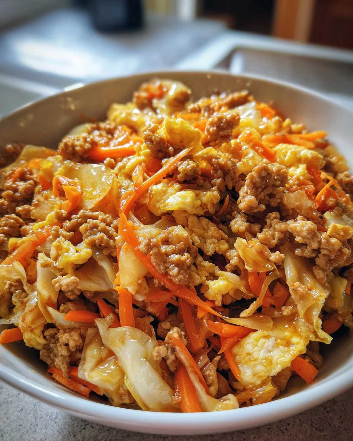 Egg Roll in a Bowl - detail 1