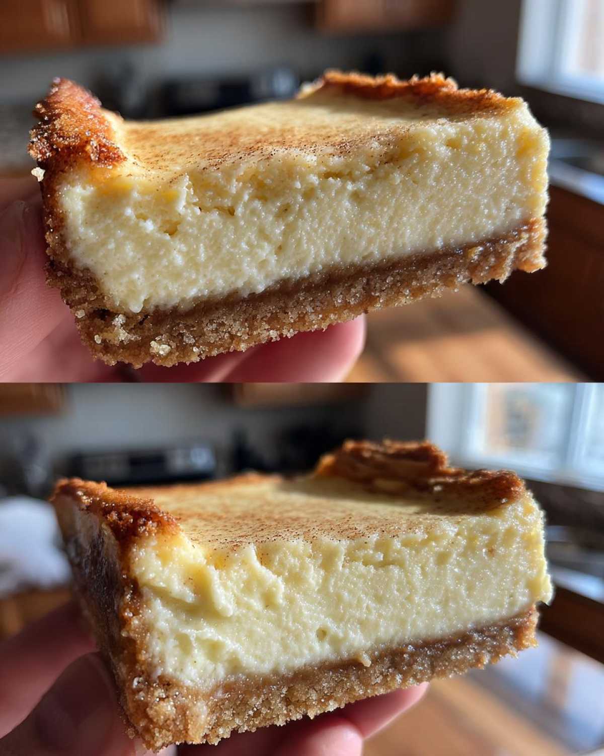 Eggnog Cheesecake Bars - detail 1