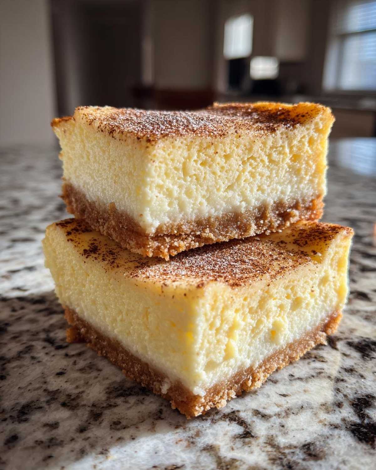 Eggnog Cheesecake Bars - detail 2