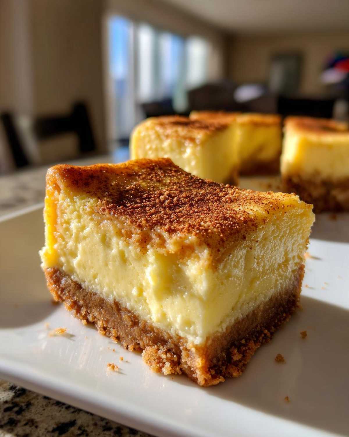 Eggnog Cheesecake Bars - detail 4